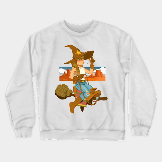 western witch Crewneck Sweatshirt by melivillosa